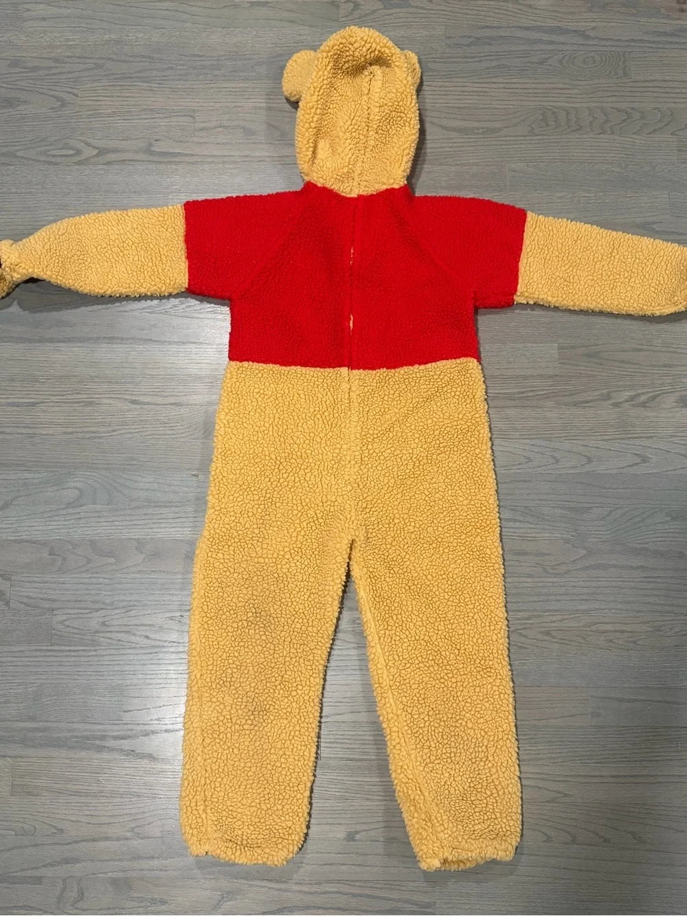 Vintage Disney Store Plush Winnie the Pooh Bear Halloween Costume Kids M 8-10